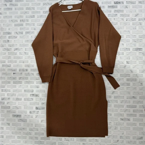 nicole miller brown dress Nicole Miller 1970s Autumnal Floral Dress XS – OMNIA main image 1